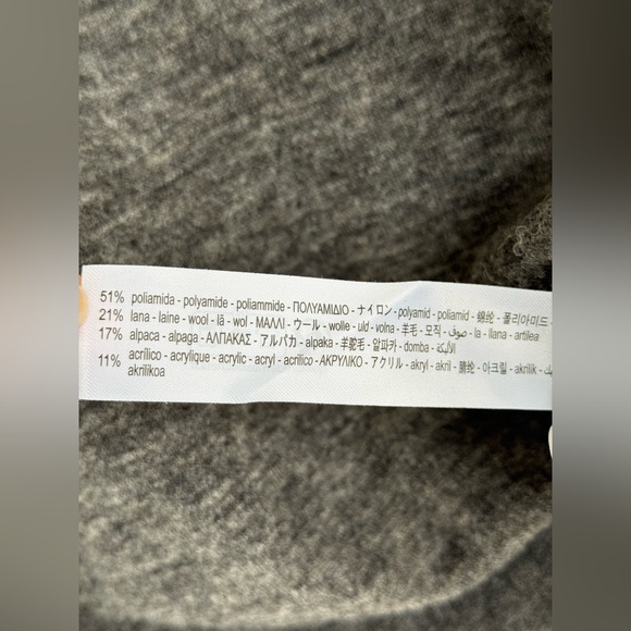 ZARA Women’s Turtleneck Sweater Gray Size S Alpaca Wool Blend NWT - Picture 8 of 10